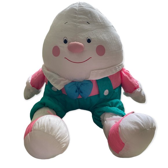 Vintage Department 56 Humpty Dumpty Plush Stuffed Animal 10" Nylon Parachute - Picture 1 of 6